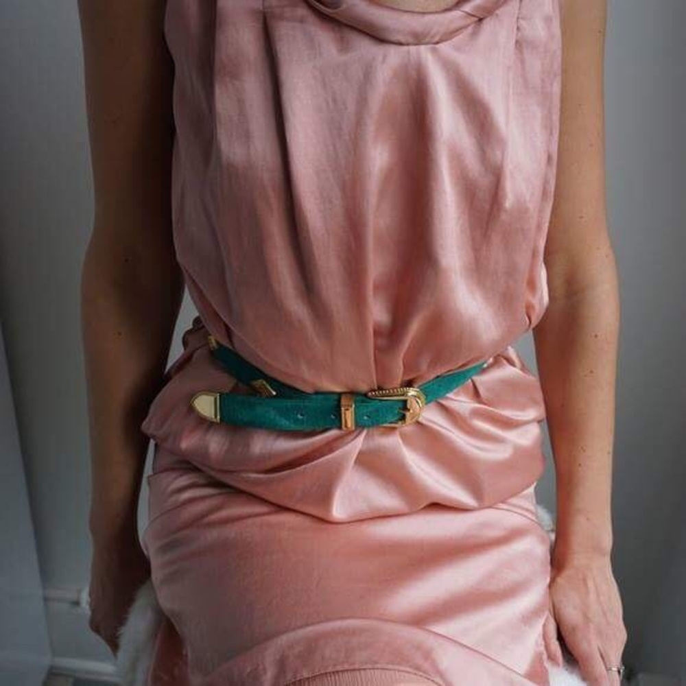 Ports Rose pink silk dress